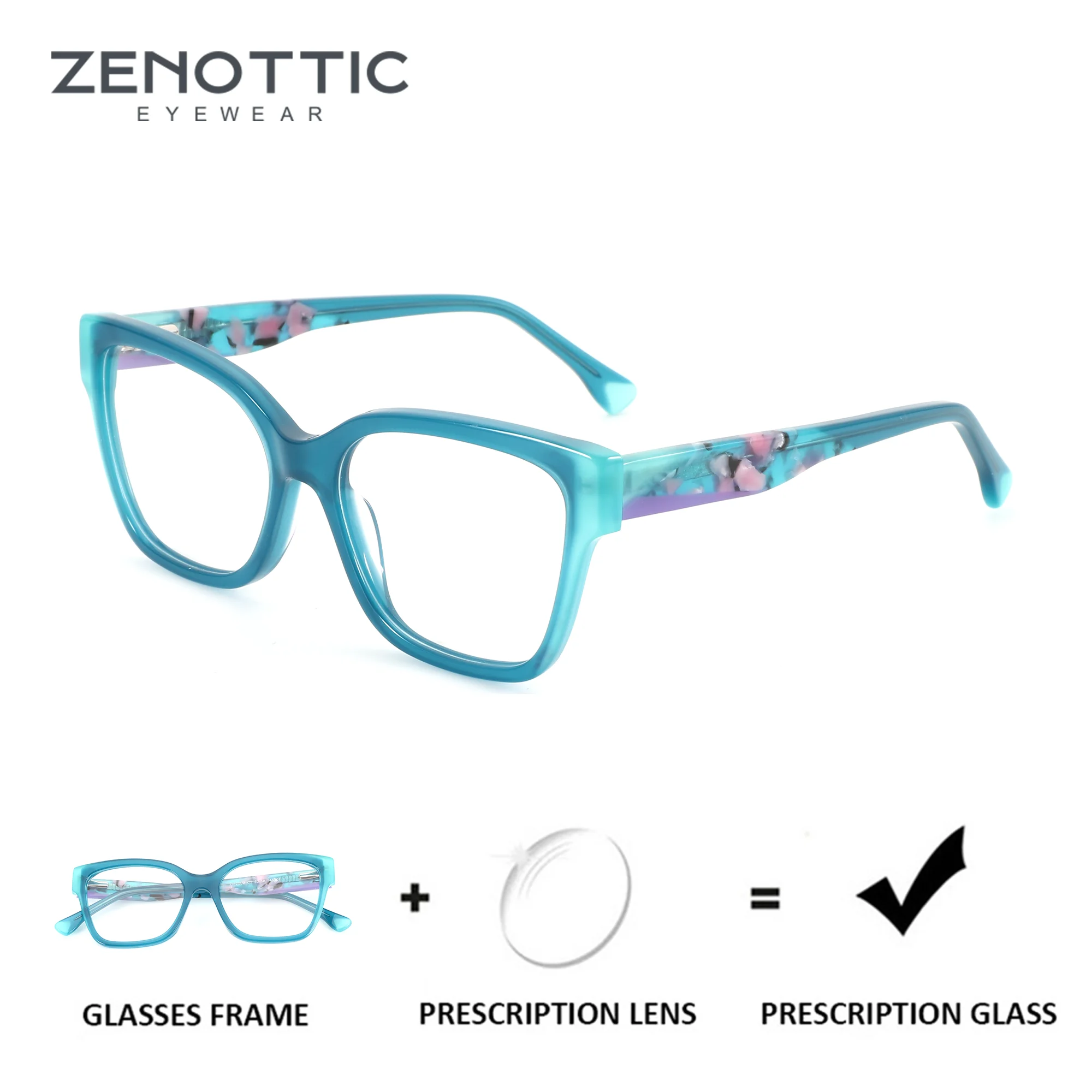 ZENOTTIC (XS Size) Acetate Square Prescription Glasses For Women Blue Light Myopia Optical Eyeglasses Photochromic Eyewear
ZENOTTIC (XS Size) Acetate Square Prescription Glasses For Women Blue Light Myopia Optical Eyeglasses Photochromic Eyewear