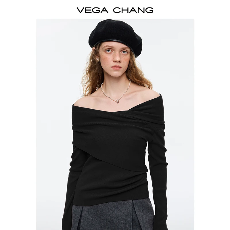Vega Chang, новый зимний женский трикотаж, плиссированный шерстяной свитер на одно плечо
Vega Chang, новый зимний женский трикотаж, плиссированный шерстяной свитер на одно плечо