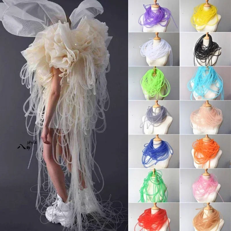 Creative elastic mesh tube lace headdress accessories texture design wedding decoration fabric
Creative elastic mesh tube lace headdress accessories texture design wedding decoration fabric