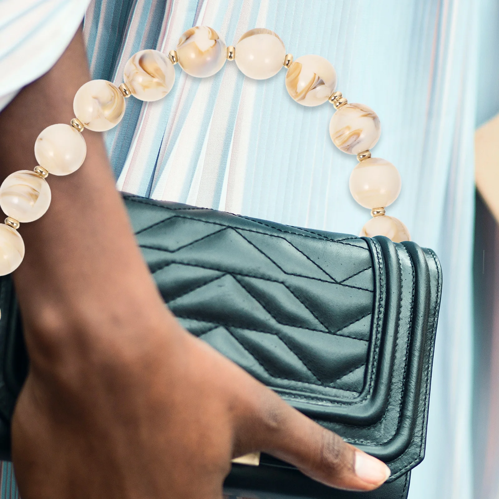 Round Beaded Purse Chain Handle for Handbag Bag Strap Decoration Extension Smooth Comfortable All Seasons Beaded Bag Chain
Round Beaded Purse Chain Handle for Handbag Bag Strap Decoration Extension Smooth Comfortable All Seasons Beaded Bag Chain