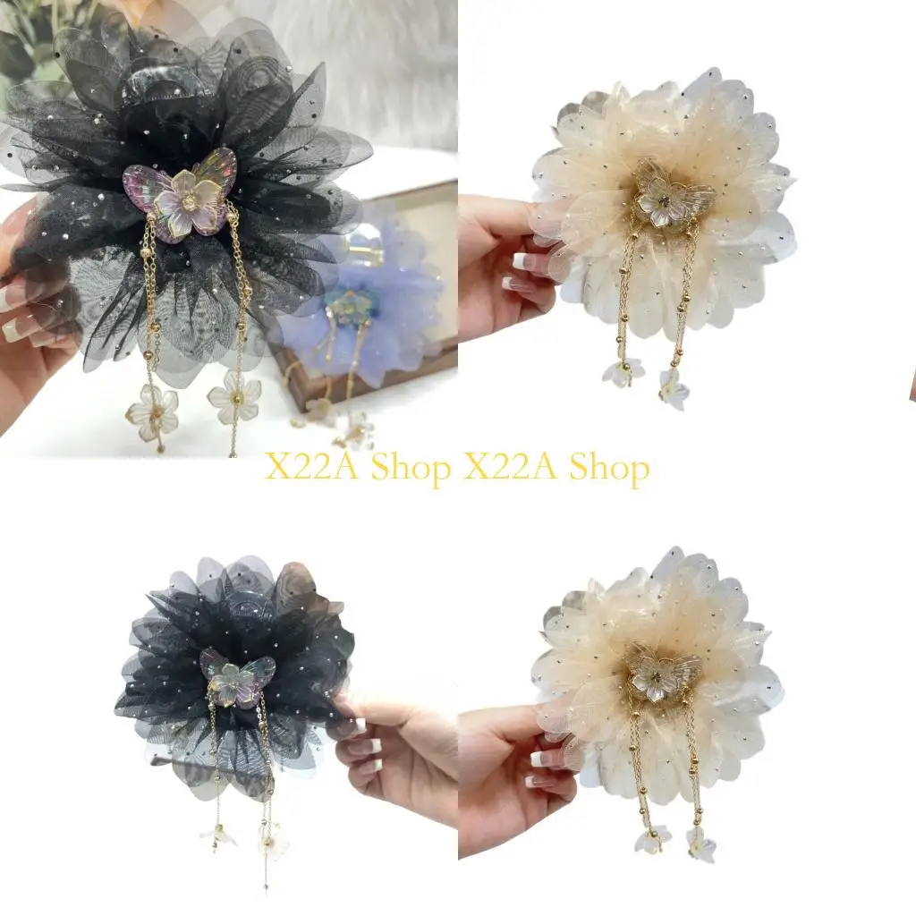 Unique Trendy Fringed Hairpin With Soft Mesh Petal Detail Fashion Hair Decoration For Women Girls Casual Or Prom Hairstyles
Unique Trendy Fringed Hairpin With Soft Mesh Petal Detail Fashion Hair Decoration For Women Girls Casual Or Prom Hairstyles