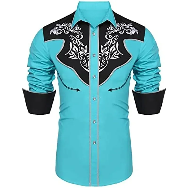 Men's Shirt Western Shirt Floral Pattern Printed Leaf Lapel Red Navy Blue Blue Brown Clothing Fashion Designer Western Style
Men's Shirt Western Shirt Floral Pattern Printed Leaf Lapel Red Navy Blue Blue Brown Clothing Fashion Designer Western Style