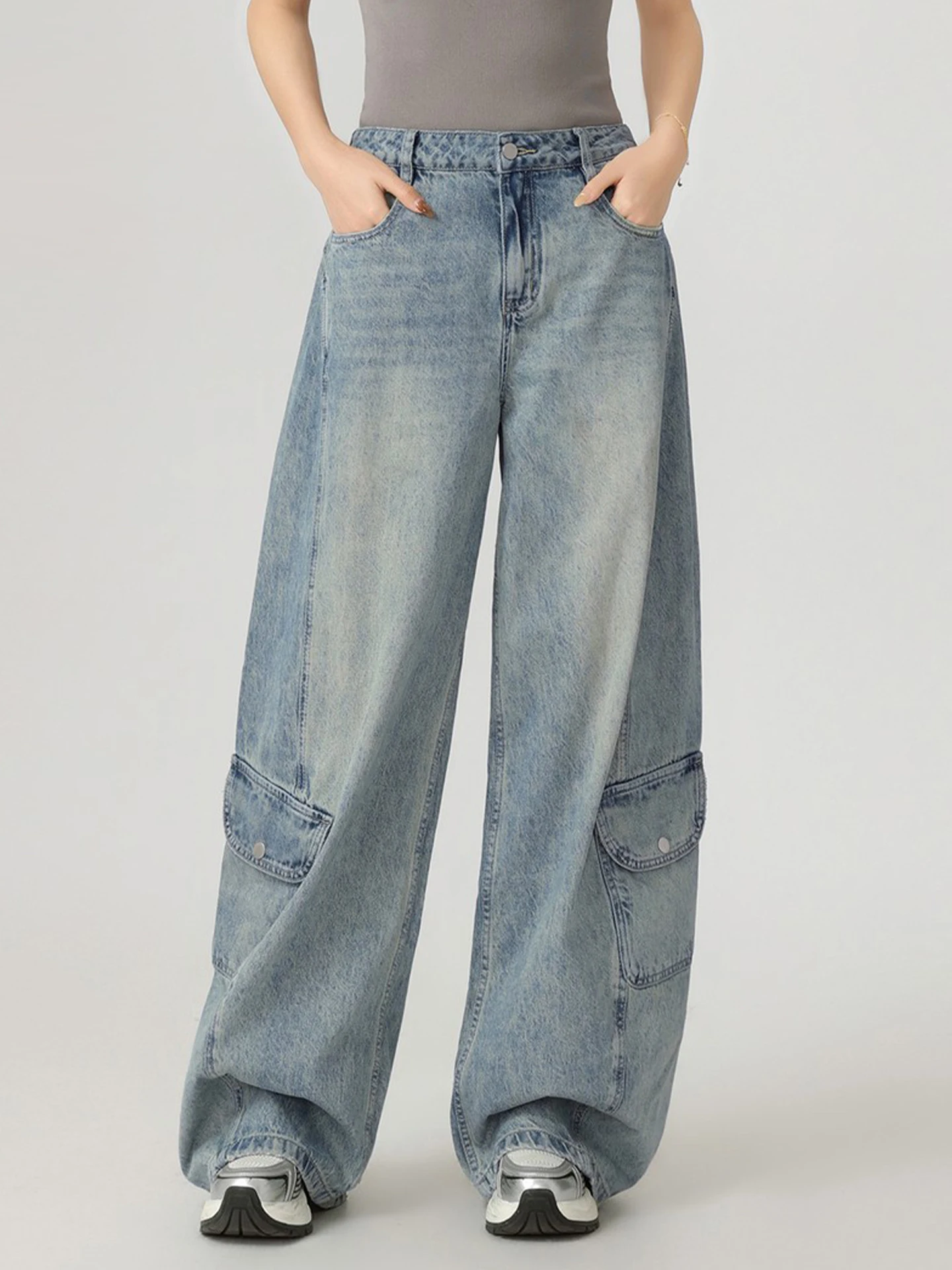 Retro Workwear High Waist Loose Straight Leg Jeans Women's Spring Autumn New Style Slimming Skinny Wide Leg Pants
Retro Workwear High Waist Loose Straight Leg Jeans Women's Spring Autumn New Style Slimming Skinny Wide Leg Pants