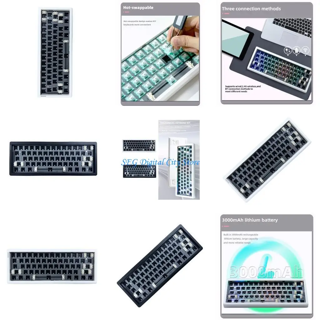 U75B GMK61 Mechanical Keyboard Gaskets Hot-swappable 2.4G 5.0 Wirelessly Keypad
U75B GMK61 Mechanical Keyboard Gaskets Hot-swappable 2.4G 5.0 Wirelessly Keypad