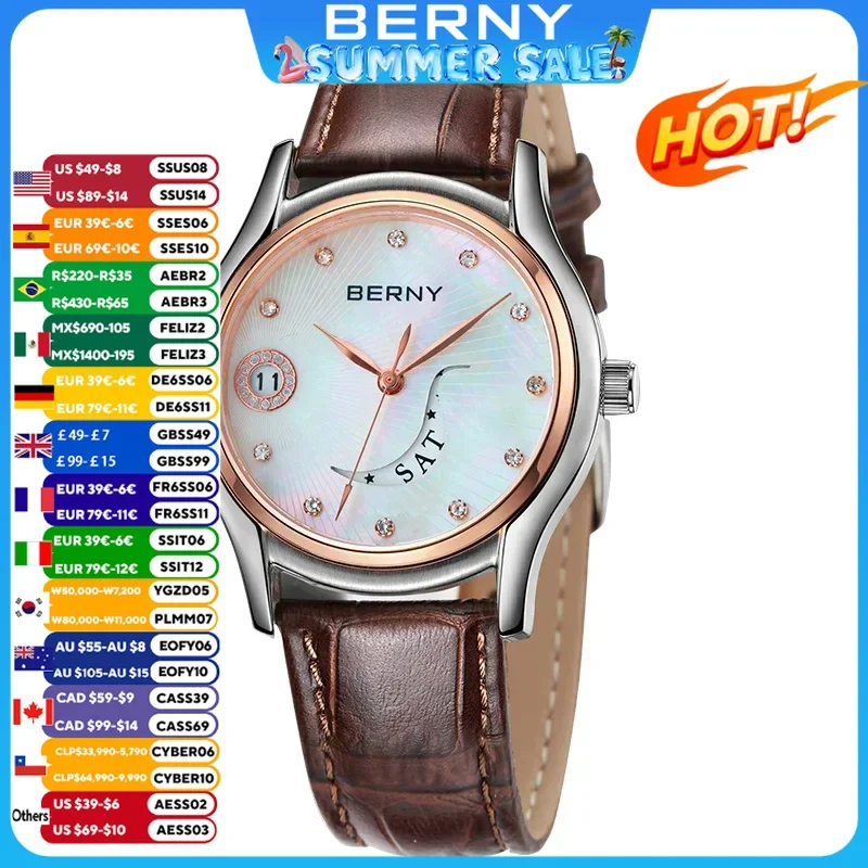 Luxury Elegant Women Watches Quartz Waterproof Wristwatches Calendar Clock Classic Brown Leather Ladies Wristwatches
Luxury Elegant Women Watches Quartz Waterproof Wristwatches Calendar Clock Classic Brown Leather Ladies Wristwatches