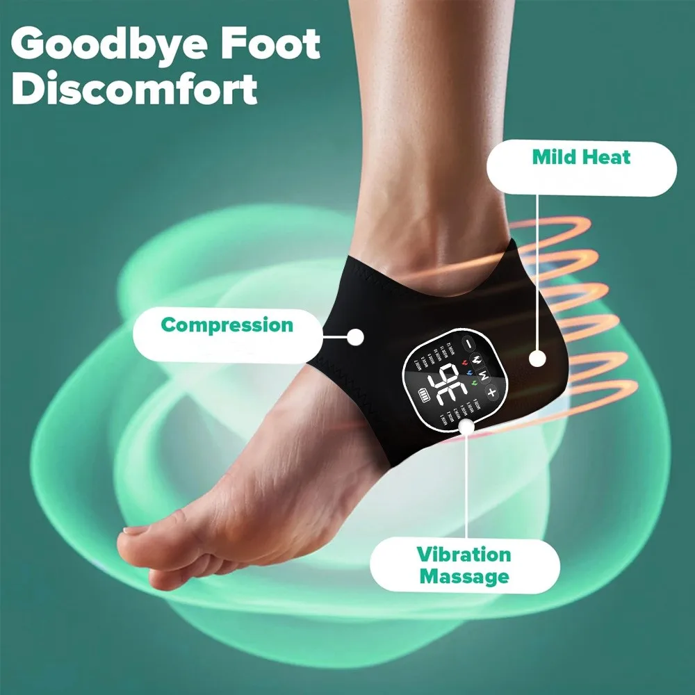 Electric Foot and Ankle Massager with Hot Compress Ankle Brace for Joint Sprain Muscle
Electric Foot and Ankle Massager with Hot Compress Ankle Brace for Joint Sprain Muscle