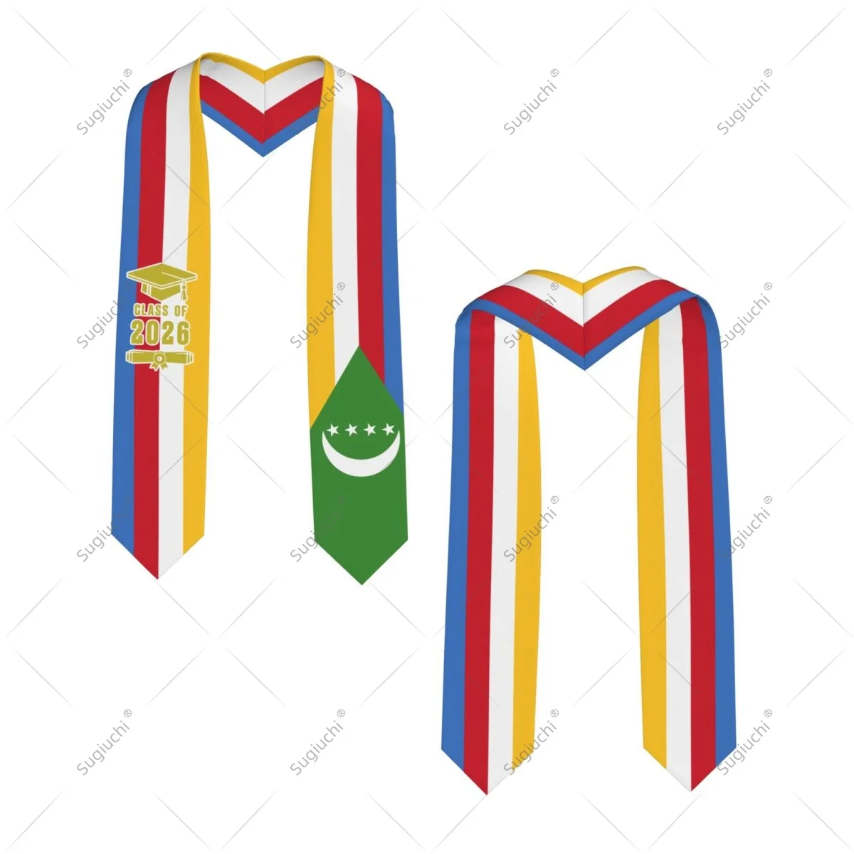 Comoros Flag Class Of 2026 Graduation Stole Sash Scarf For International Students Proud Ceremony Adult Unisex
Comoros Flag Class Of 2026 Graduation Stole Sash Scarf For International Students Proud Ceremony Adult Unisex