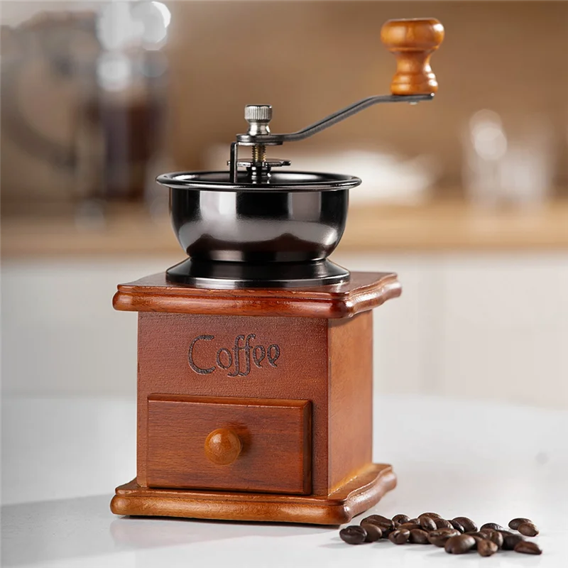 EMECE-ручная кофемолка с ложкой, мини-винтажная деревянная кофемолка для кофе в зернах, формовочная сетка для кофе
EMECE-ручная кофемолка с ложкой, мини-винтажная деревянная кофемолка для кофе в зернах, формовочная сетка для кофе