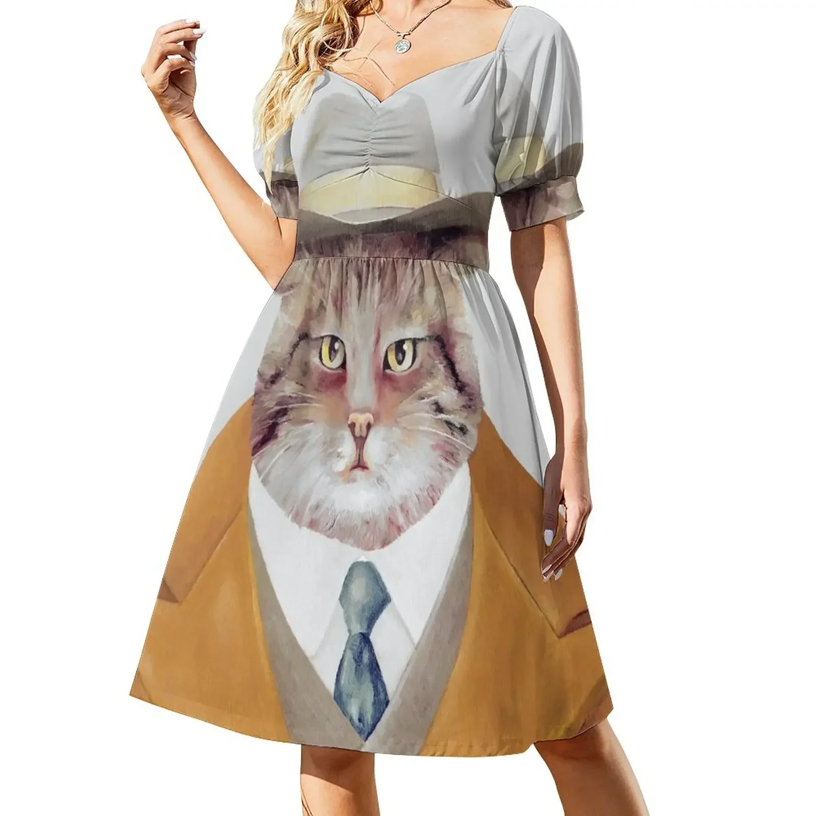 Fat Cat Short-Sleeved Dress Bride dresses cocktail dresses Summer skirt party dresses women Dress
Fat Cat Short-Sleeved Dress Bride dresses cocktail dresses Summer skirt party dresses women Dress