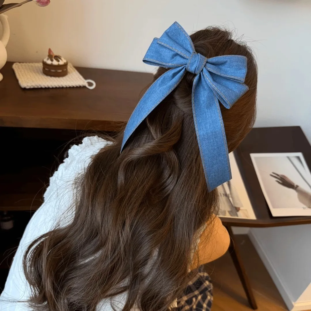 Denim Bow Hair Clip Large Size Simple Elegant Hair Claw Sweet Ribbon Hair Accessories for Women Fashion GoldlabelHairclips Claw
Denim Bow Hair Clip Large Size Simple Elegant Hair Claw Sweet Ribbon Hair Accessories for Women Fashion GoldlabelHairclips Claw