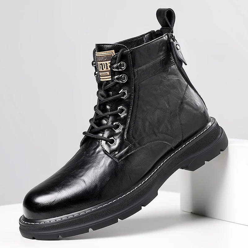 Men's boots autumn and winter high top casual leather boots fashion British style versatile tide boots youth outdoor work boots
Men's boots autumn and winter high top casual leather boots fashion British style versatile tide boots youth outdoor work boots