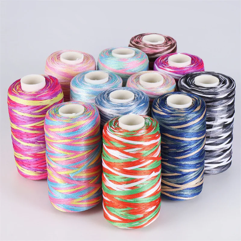 6pcs Total 600g Segment Dyeing Silk Flat Ribbon Ice Silk Bright Silk Thread Handmade DIY Weaving Summer Cool Hat Cool Slippers
6pcs Total 600g Segment Dyeing Silk Flat Ribbon Ice Silk Bright Silk Thread Handmade DIY Weaving Summer Cool Hat Cool Slippers