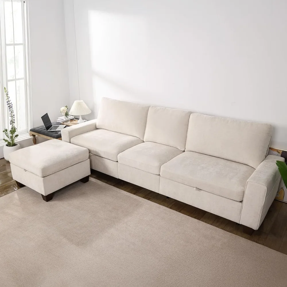 112-inch convertible storage combination sofa, a versatile sofa with huge storage space
112-inch convertible storage combination sofa, a versatile sofa with huge storage space