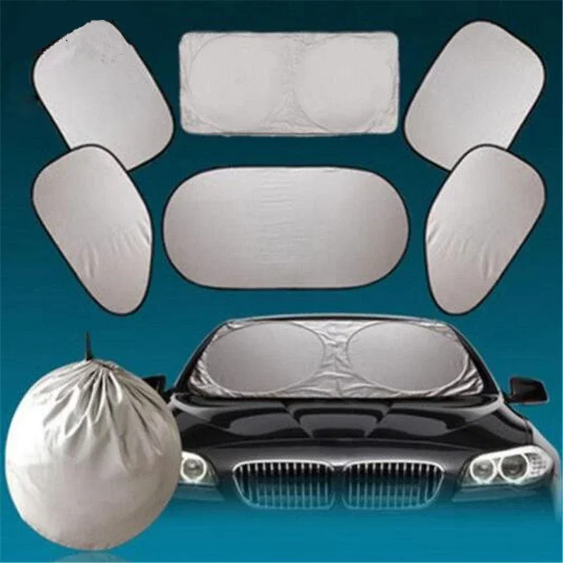 6Pcs Folding Silver Reflective Car Windshield Window Sun Shade Visor Shield Cover Suction Cup Sunshield Sunscreen Curtain
6Pcs Folding Silver Reflective Car Windshield Window Sun Shade Visor Shield Cover Suction Cup Sunshield Sunscreen Curtain