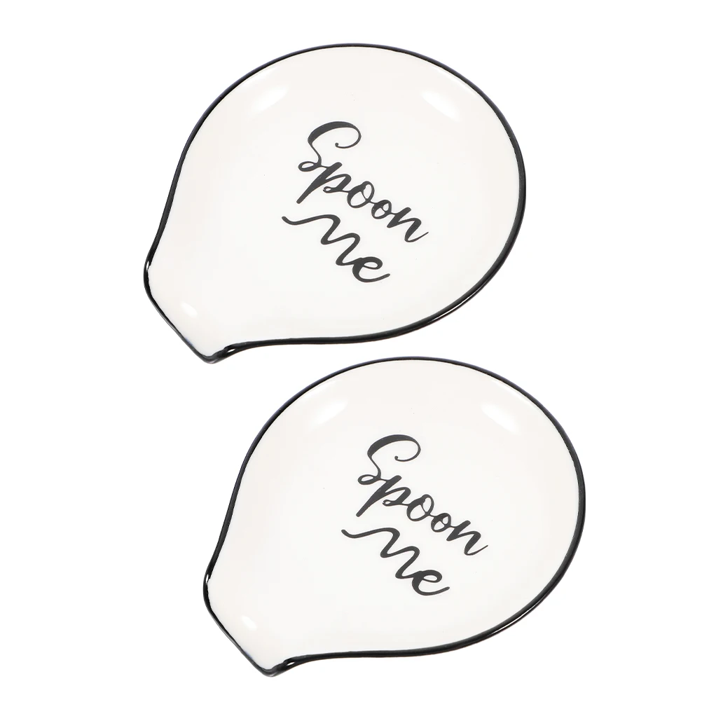 2Pcs Ceramic Spoon Rest Kitchen Accessory Easy Clean Multiuse Dish for Spoons Sauces Tomatoes Ceramic Spoon Rest
2Pcs Ceramic Spoon Rest Kitchen Accessory Easy Clean Multiuse Dish for Spoons Sauces Tomatoes Ceramic Spoon Rest