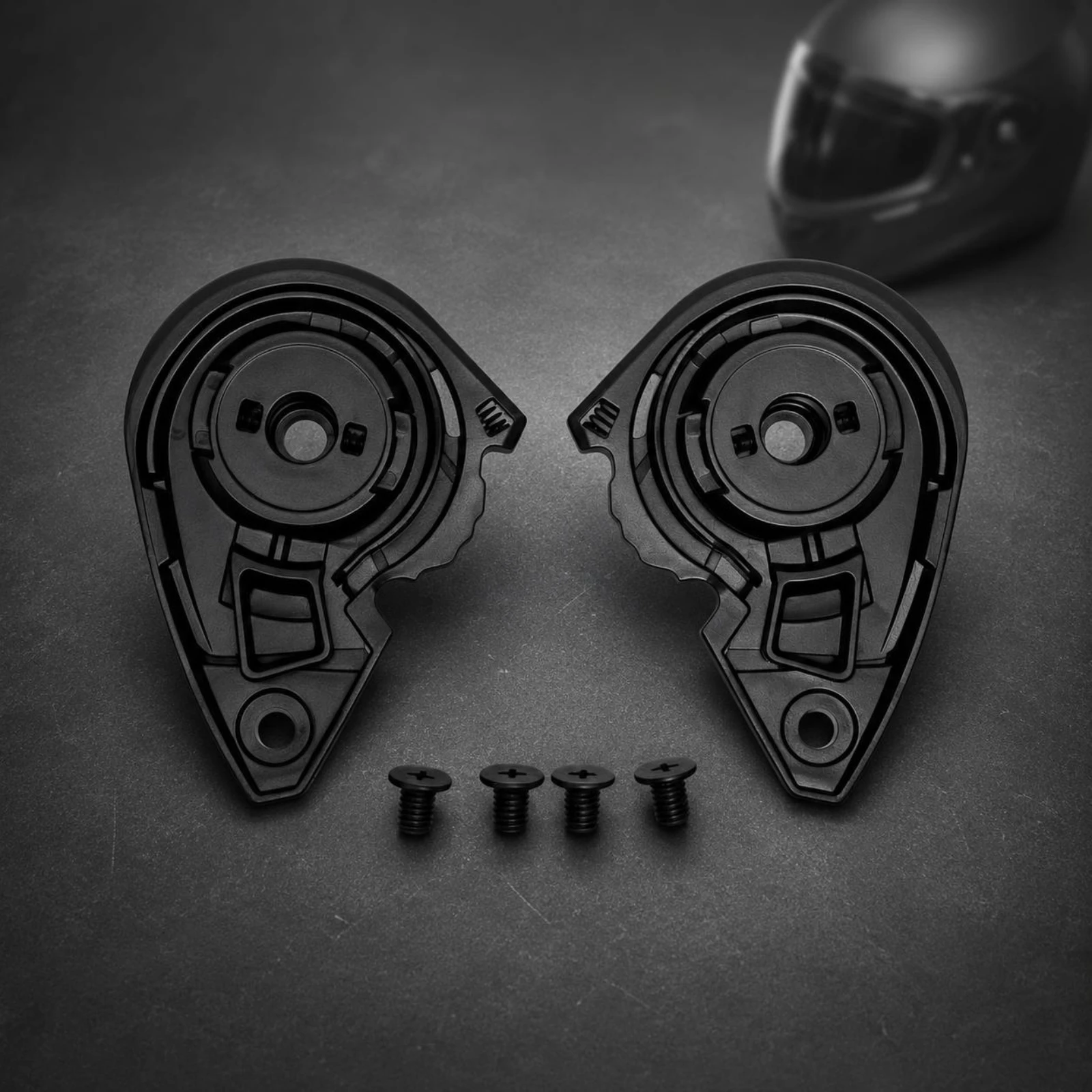 Helmet Base Bracket Contoured Visor Base Bracket Motorcycle Accessory Black Replacement Part
Helmet Base Bracket Contoured Visor Base Bracket Motorcycle Accessory Black Replacement Part