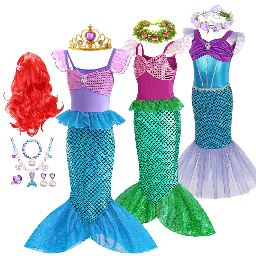 For Girl Costume Little Mermaid Dress Charm Princess Cosplay Kids Fish Beauty Birthday Party Halloween Disguise Clothes Dress
For Girl Costume Little Mermaid Dress Charm Princess Cosplay Kids Fish Beauty Birthday Party Halloween Disguise Clothes Dress