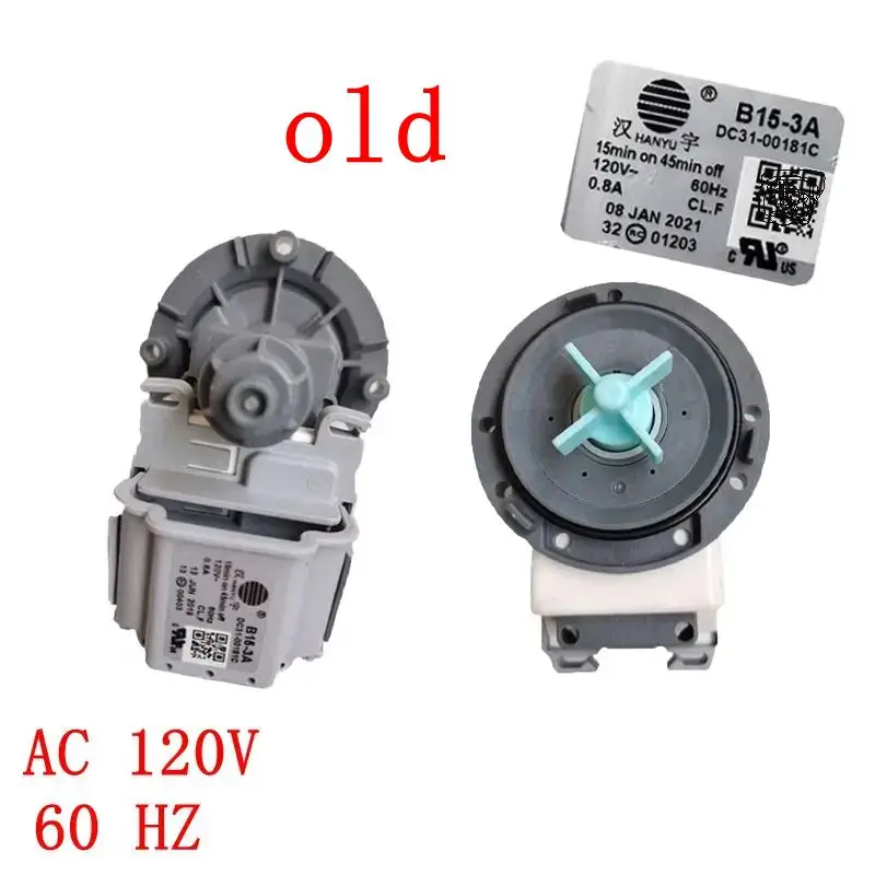 B15-3A DC31-00181C AC 120V 60HZ For Samsung Drain Pump Motor Water Outlet Motors Washing Machine Parts
B15-3A DC31-00181C AC 120V 60HZ For Samsung Drain Pump Motor Water Outlet Motors Washing Machine Parts