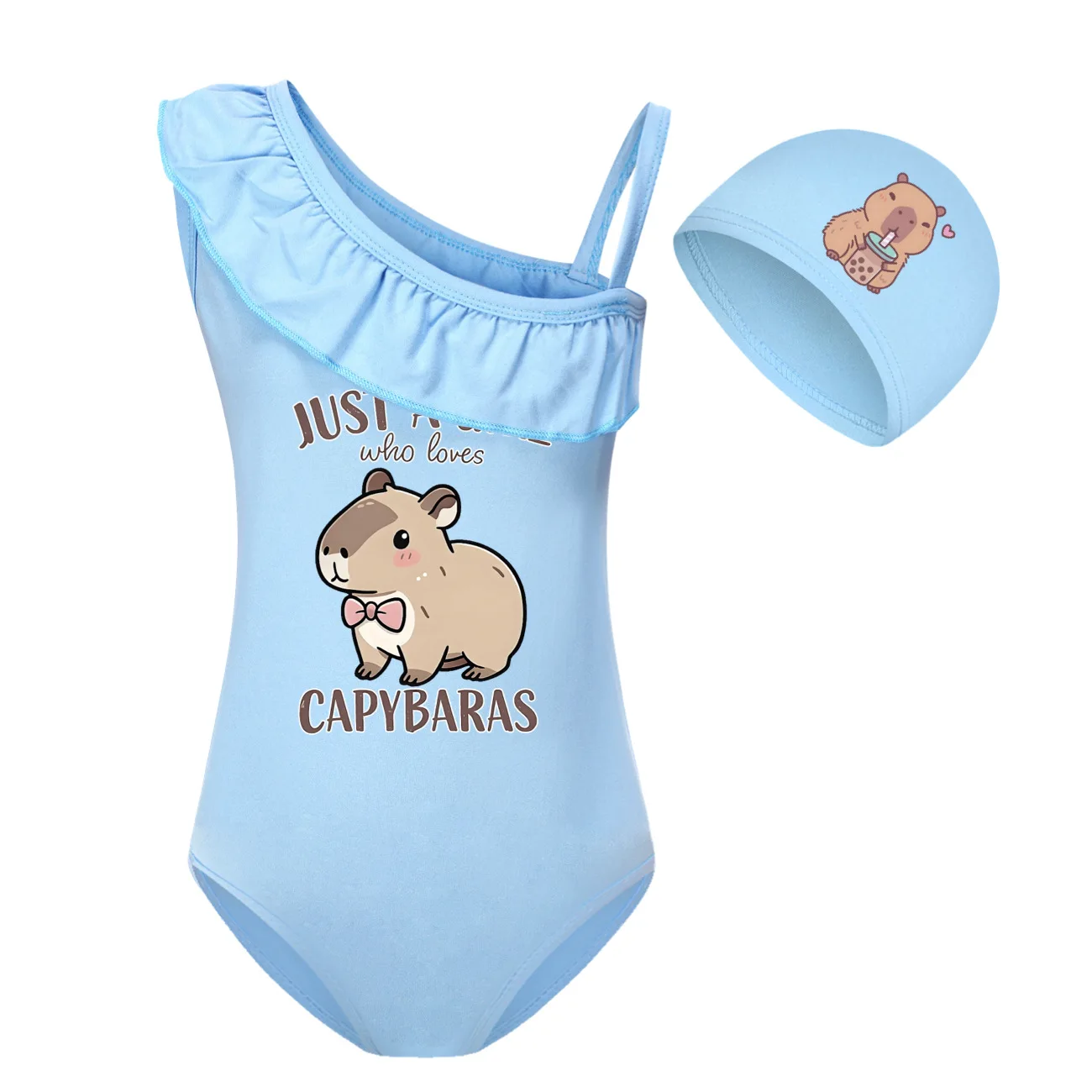 Cute Capybara Clothes Baby Girls 2026 Summer Swimsuit Kids One Piece Beachwear BathingSuit Children Cartoon Swimwear with Cap
Cute Capybara Clothes Baby Girls 2026 Summer Swimsuit Kids One Piece Beachwear BathingSuit Children Cartoon Swimwear with Cap