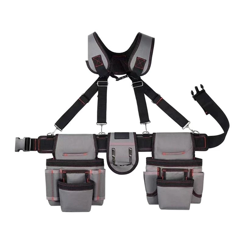 02DC Adjustable Tool Belt with Suspenders and Pouches for Carpenters and Electricians
02DC Adjustable Tool Belt with Suspenders and Pouches for Carpenters and Electricians