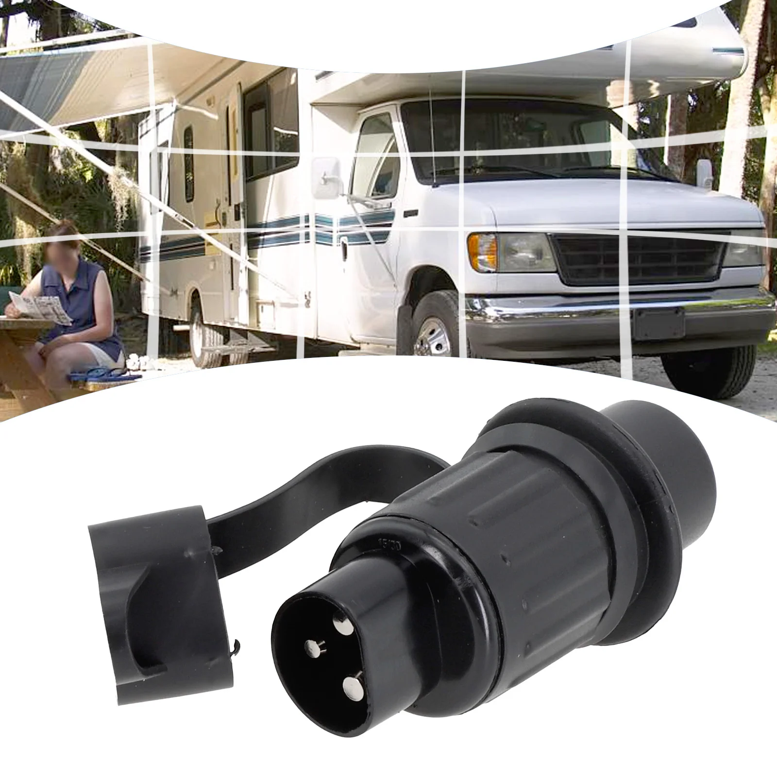 3 Pin 12V Waterproof Electrical Connector Socket with Silicone Gasket for Trailer Caravan Truck and Boat Applications
3 Pin 12V Waterproof Electrical Connector Socket with Silicone Gasket for Trailer Caravan Truck and Boat Applications