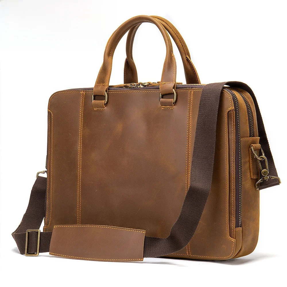 Maront Men's Leather Briefcase Business Handbag Laptop Bag Sensation Single Shoulder Slant Cross Male Bags
Maront Men's Leather Briefcase Business Handbag Laptop Bag Sensation Single Shoulder Slant Cross Male Bags