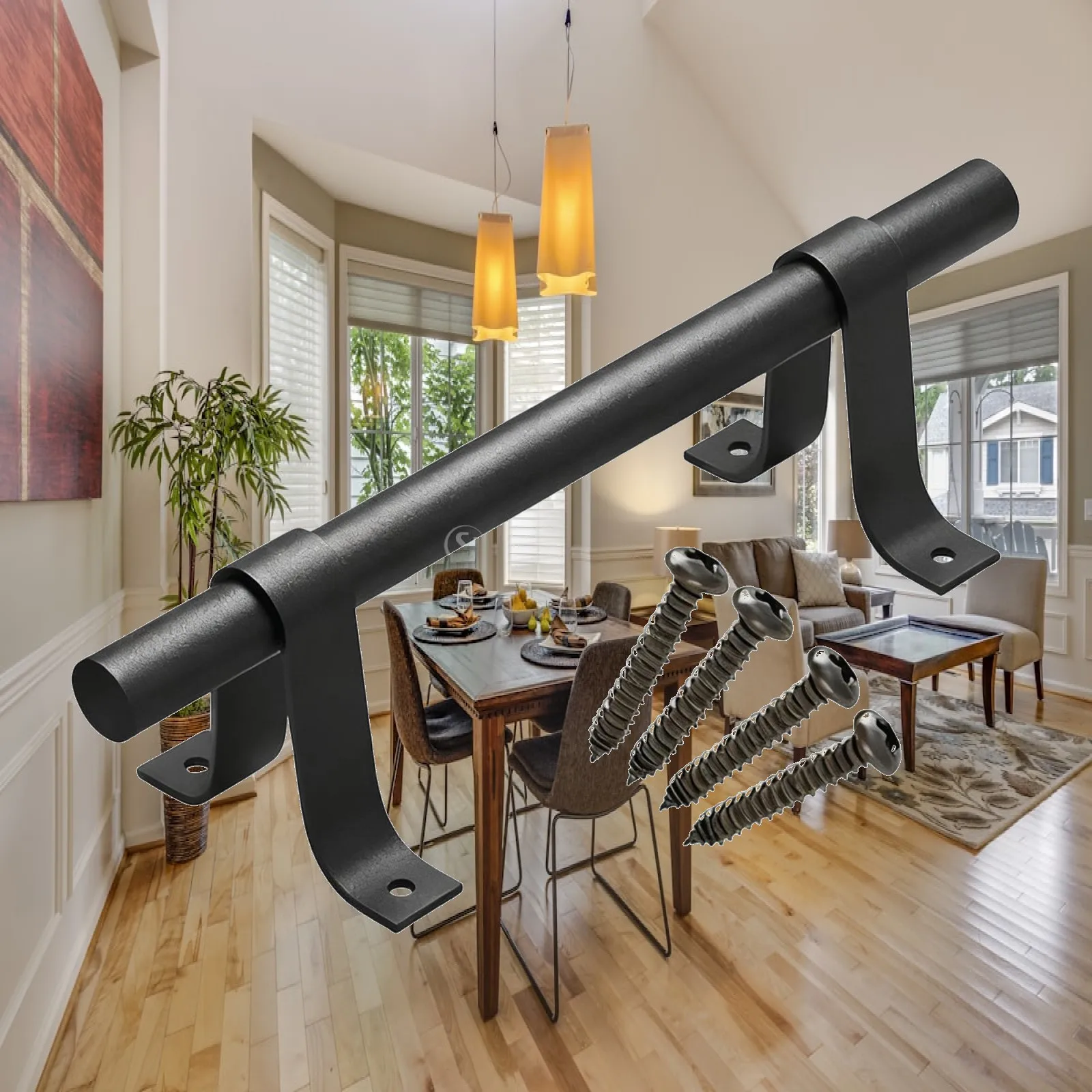 Sliding Barn Door Pull Handle Carbon Steel Easy Install Arch Shape Hardware for Indoor Outdoor Home Room Replacement Cabinet
Sliding Barn Door Pull Handle Carbon Steel Easy Install Arch Shape Hardware for Indoor Outdoor Home Room Replacement Cabinet