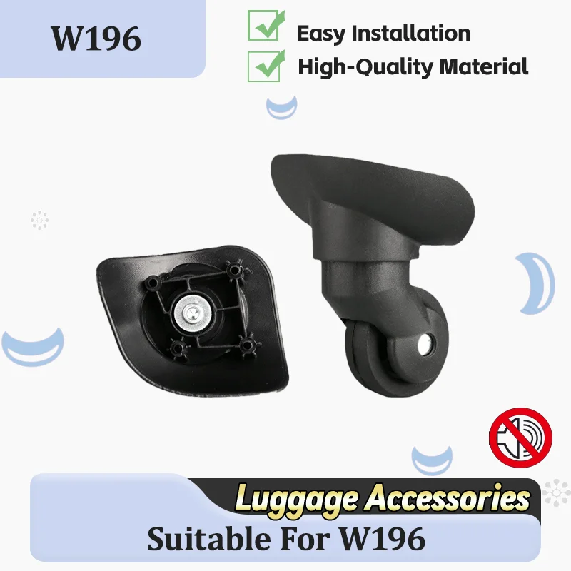 For W196 Luggage Trolley Wheel Repair Kit - Silent Replacement Wheels Heavy-Duty 360° Swivel Castors, Fits Most Luggage Trolleys
For W196 Luggage Trolley Wheel Repair Kit - Silent Replacement Wheels Heavy-Duty 360° Swivel Castors, Fits Most Luggage Trolleys