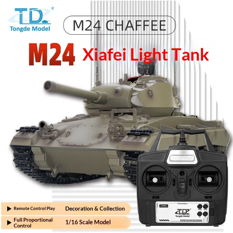 Tongde Model M24 Chaffee Light Tank 1 To 16 Scale Metal Track 2 4 Ghz Radio Controlled Infrared Battle Remote Control M2402
Tongde Model M24 Chaffee Light Tank 1 To 16 Scale Metal Track 2 4 Ghz Radio Controlled Infrared Battle Remote Control M2402