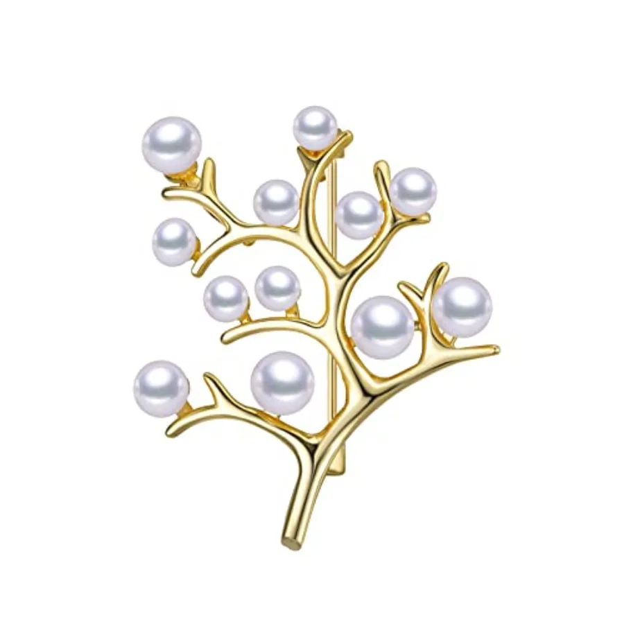 Golden Tree Of Life Elegant Pearl Brooch
Golden Tree Of Life Elegant Pearl Brooch