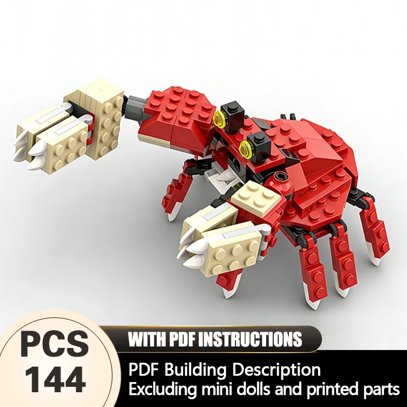 Creators Animal Series Model MOC Building Bricks Red Crustacean Modular Technology Gifts Holiday Assemble Children Toys Suit
Creators Animal Series Model MOC Building Bricks Red Crustacean Modular Technology Gifts Holiday Assemble Children Toys Suit