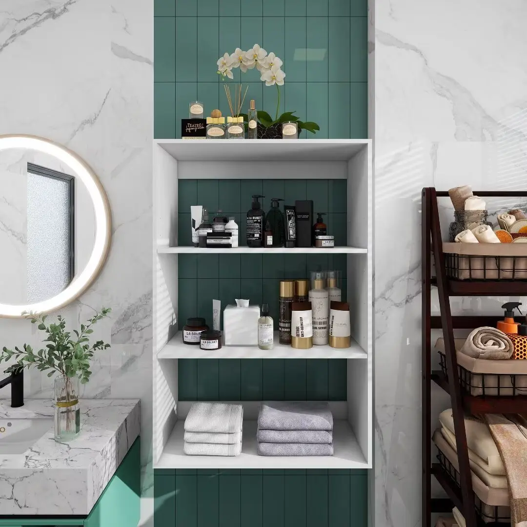 Белый открытый шкаф высотой 46,8 дюйма с 3 полками, деревянная система шкафа, органайзер для ванной комнаты, современный модульный шкаф для ванной комнаты
Белый открытый шкаф высотой 46,8 дюйма с 3 полками, деревянная система шкафа, органайзер для ванной комнаты, современный модульный шкаф для ванной комнаты