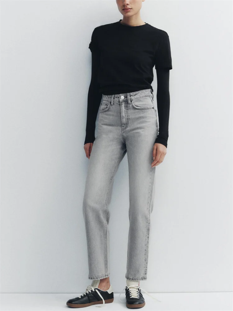 High Waist Loose Comfortable Women's Denim Jeans Retro Faion Spring Summer New Sle Spicy Girl Casual Zipper Wide Leg Pants
High Waist Loose Comfortable Women's Denim Jeans Retro Faion Spring Summer New Sle Spicy Girl Casual Zipper Wide Leg Pants