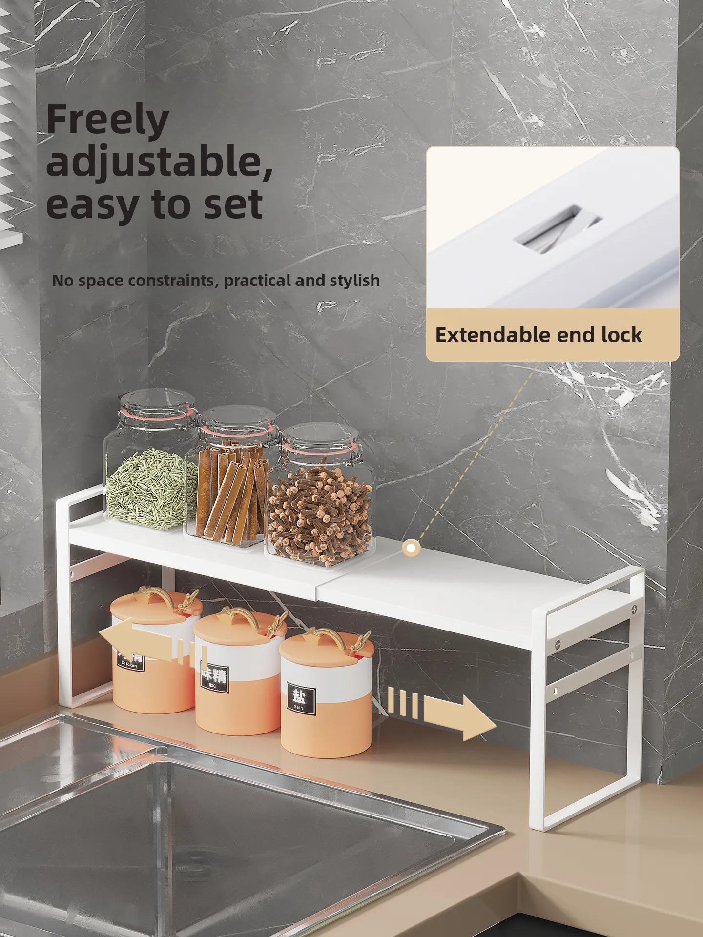Narrow Kitchen Desktop Partition Shelf Multi-layer Window Ledge Organizer Iron Plate Polished Baking Painted Carbon Steel
Narrow Kitchen Desktop Partition Shelf Multi-layer Window Ledge Organizer Iron Plate Polished Baking Painted Carbon Steel