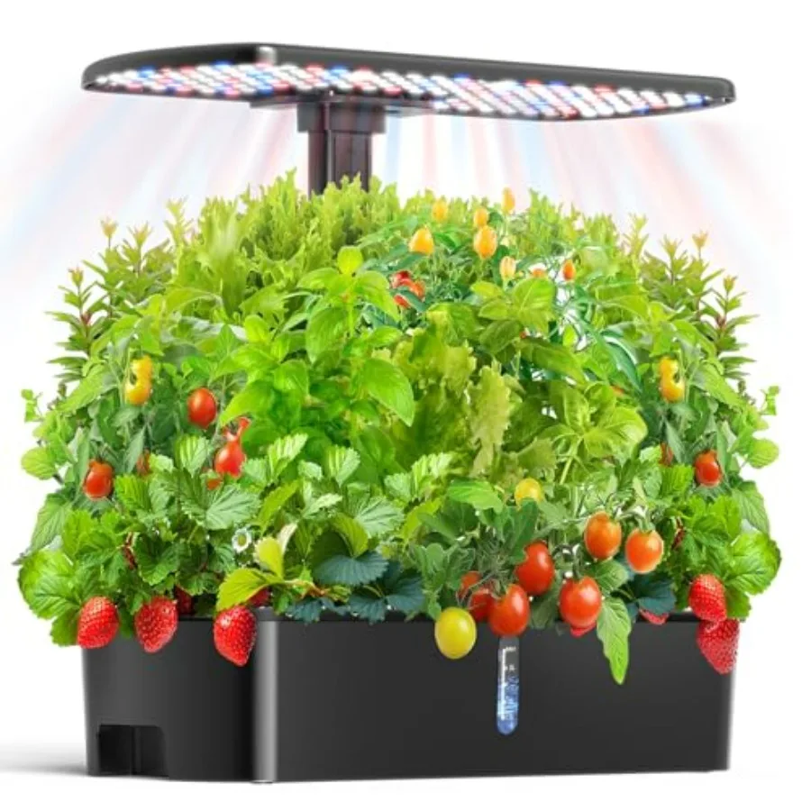 Indoor Hydroponic Garden Kit with 12 Pods Adjustable Height Auto Timer Quiet Pump Grow Light Smart Indoor Herb Growing System E
Indoor Hydroponic Garden Kit with 12 Pods Adjustable Height Auto Timer Quiet Pump Grow Light Smart Indoor Herb Growing System E