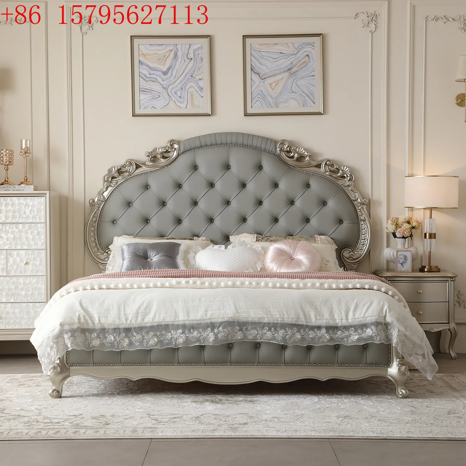 Американская кровать из цельного дерева, главная спальня, двуспальная кровать 1,8 метра, европейская резная кровать принцессы
Американская кровать из цельного дерева, главная спальня, двуспальная кровать 1,8 метра, европейская резная кровать принцессы