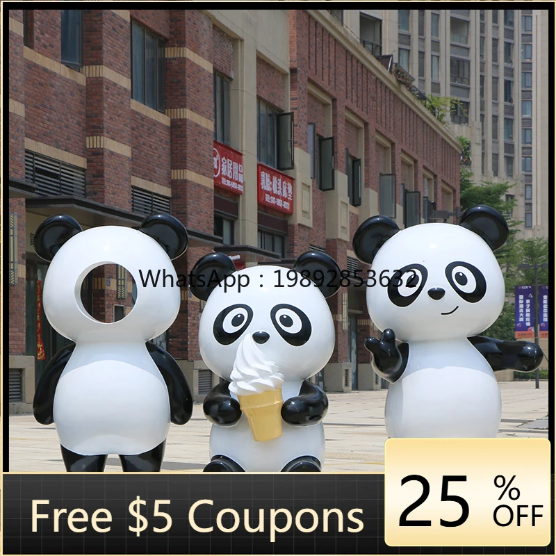 ZC Hot Pot Restaurant Cartoon Panda Sculpture Realistic Animal Ornament Forest Landscape Outdoor Mall Decoration
ZC Hot Pot Restaurant Cartoon Panda Sculpture Realistic Animal Ornament Forest Landscape Outdoor Mall Decoration