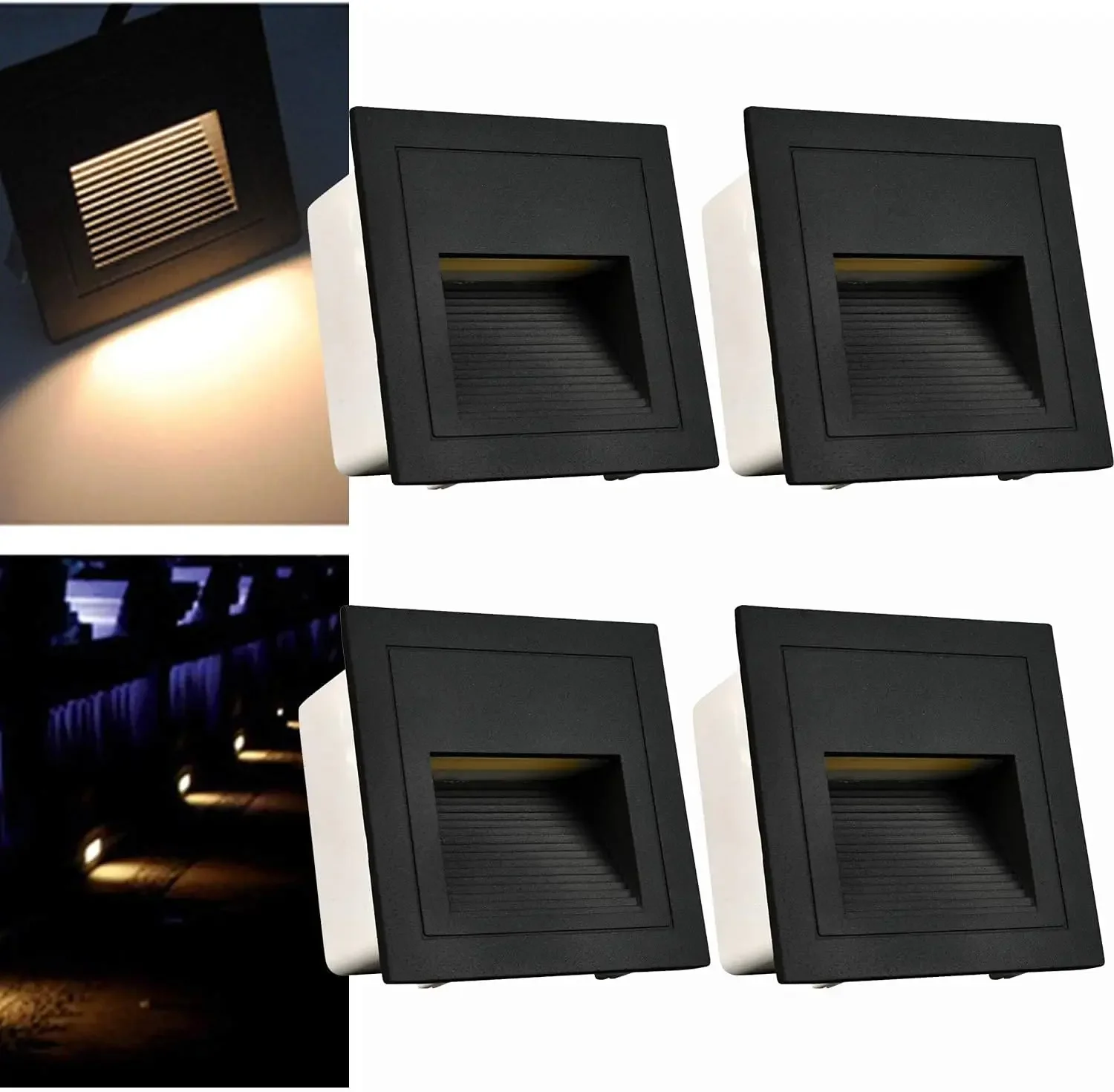 4-8 Pack 220V 12V Outdoor Step Lights,LED Stair Lights Indoor,Waterproof Recessed Wall Lights for Deck,Stair, Bedroom, Balcony,
4-8 Pack 220V 12V Outdoor Step Lights,LED Stair Lights Indoor,Waterproof Recessed Wall Lights for Deck,Stair, Bedroom, Balcony,