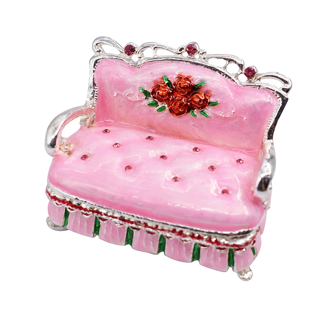 Retro Metal Sofa Jewelry Box Durable Small Size Holds Earrings Rings Beads Lovely Design Perfect Gift Women Girls Storage
Retro Metal Sofa Jewelry Box Durable Small Size Holds Earrings Rings Beads Lovely Design Perfect Gift Women Girls Storage
