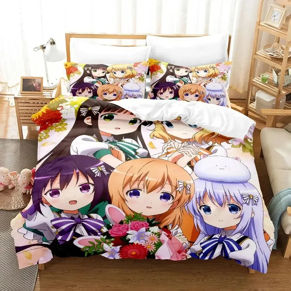 Anime Is the Order a Rabbit Bedding Set Duvet Cover Bed Set Quilt Cover Pillowcase Comforter king Queen Size Boys Adult
Anime Is the Order a Rabbit Bedding Set Duvet Cover Bed Set Quilt Cover Pillowcase Comforter king Queen Size Boys Adult