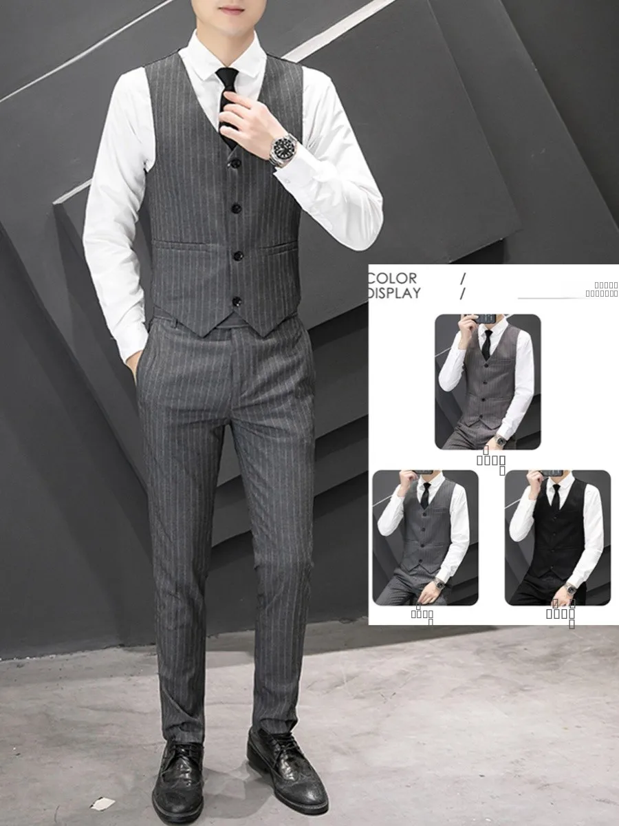 Groomsmen Suit Three-Piece Set Wedding Men's Fashion Urban Style Business Casual Slim Fit Polyester V-Neck Single Button
Groomsmen Suit Three-Piece Set Wedding Men's Fashion Urban Style Business Casual Slim Fit Polyester V-Neck Single Button