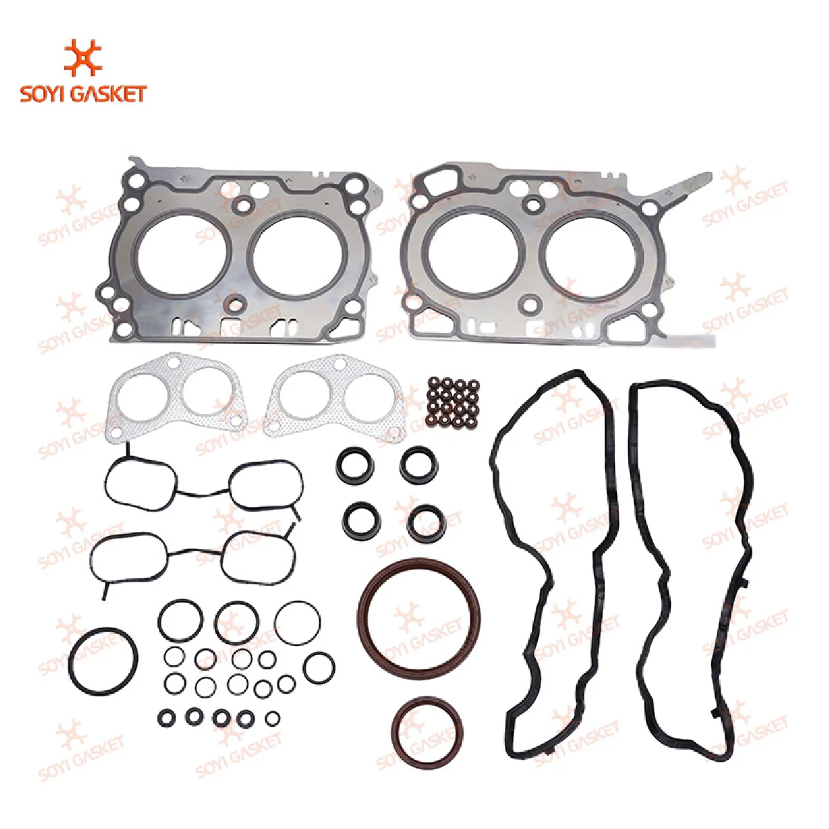 For FB20 10105AB400 engine overhaul kit components: valve cover gasket, crankshaft rear oil seal, eccentric shaft oil seal
For FB20 10105AB400 engine overhaul kit components: valve cover gasket, crankshaft rear oil seal, eccentric shaft oil seal