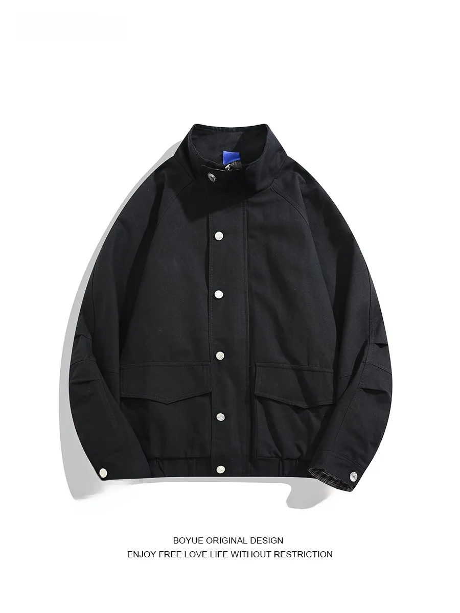 Boyue Heavy Industry Waed Canvas Plaid Workwear Jaet Casual Stand Collar Pilot Coat for Men And Women Spring Autumn Winter
Boyue Heavy Industry Waed Canvas Plaid Workwear Jaet Casual Stand Collar Pilot Coat for Men And Women Spring Autumn Winter