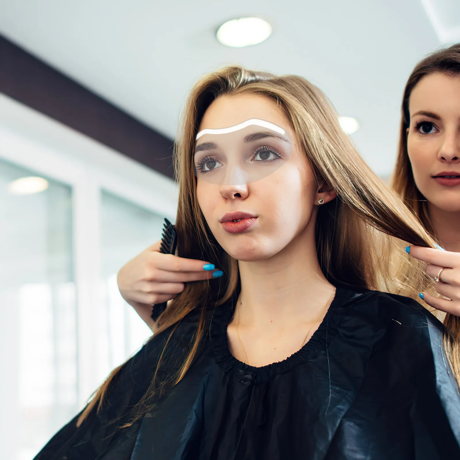 50Pcs Haircut Facial Shield Clear PVC Eye Protection Cover Lightweight Adhesive Design for Salon Hair Dyeing Styling Supplies
50Pcs Haircut Facial Shield Clear PVC Eye Protection Cover Lightweight Adhesive Design for Salon Hair Dyeing Styling Supplies