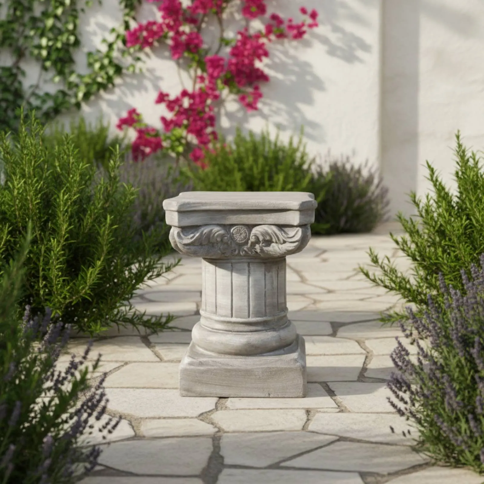 Roman Column Pedestal Ornate Carvings Decorative Garden Column Vintage Flower Pot Stand Weather Resistant Outdoor Decoration
Roman Column Pedestal Ornate Carvings Decorative Garden Column Vintage Flower Pot Stand Weather Resistant Outdoor Decoration