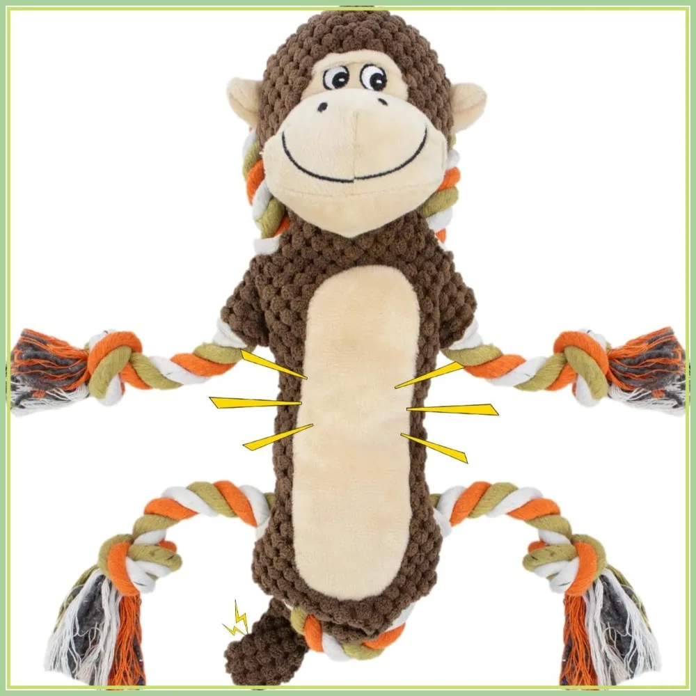 Интерактивная плюшевая игрушка для собак Squeaky Monkey с шуршащей бумагой, для крупных и мелких пород, жевательная игрушка для собак всех размеров.
Интерактивная плюшевая игрушка для собак Squeaky Monkey с шуршащей бумагой, для крупных и мелких пород, жевательная игрушка для собак всех размеров.