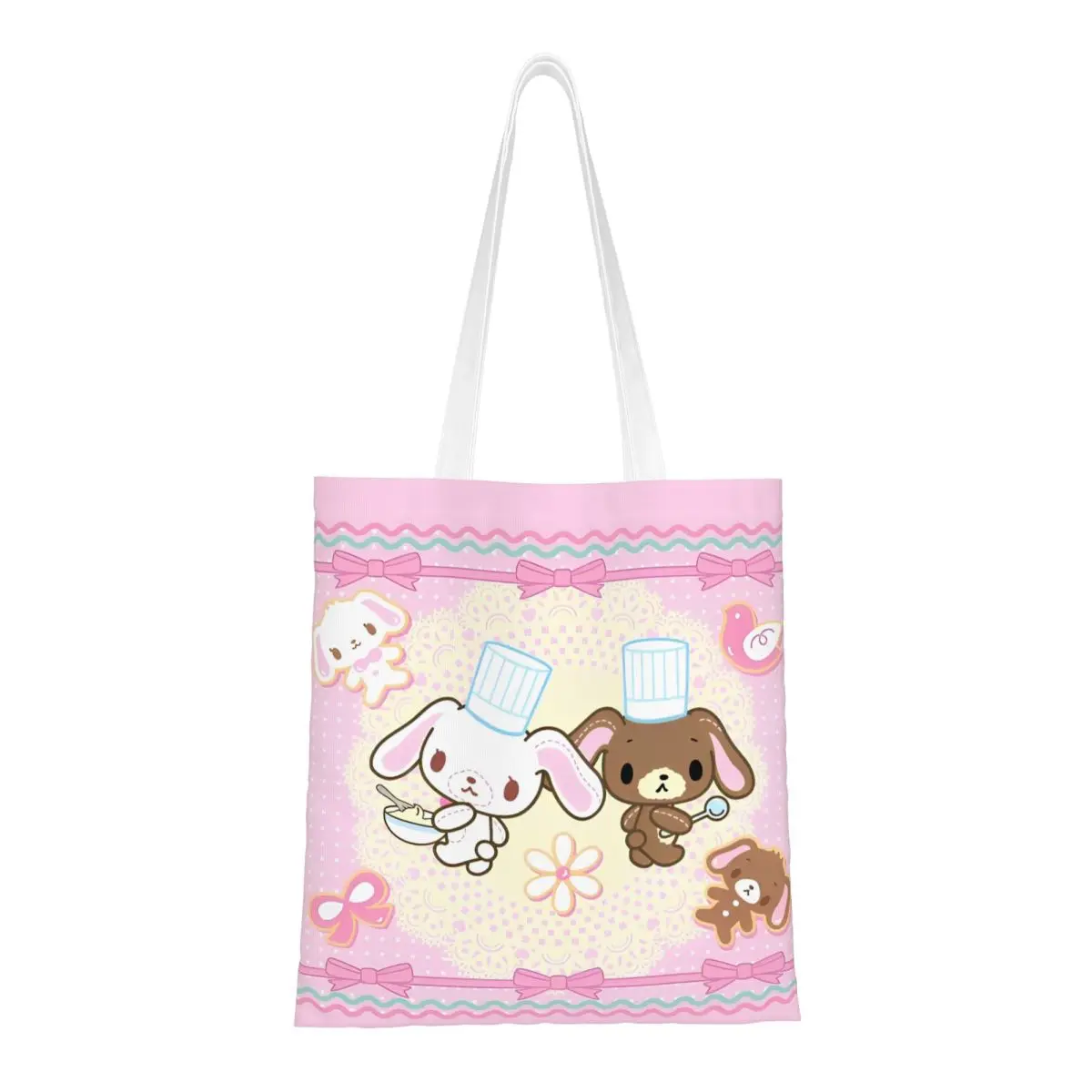 Women Men Sugar Rabbit Tote Bags Canvas Sugarbunnies Shopping Bag for Lady Handbags
Women Men Sugar Rabbit Tote Bags Canvas Sugarbunnies Shopping Bag for Lady Handbags