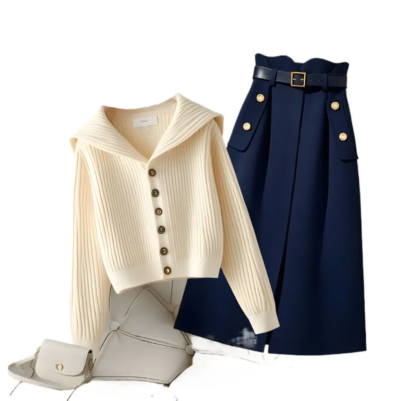 Ранняя весна 2026 Бестселлерные комплекты платьев: миниатюрный универсальный вязаный топ-кардиган, комплект юбки трапециевидной формы с высокой талией в стиле богини
Ранняя весна 2026 Бестселлерные комплекты платьев: миниатюрный универсальный вязаный топ-кардиган, комплект юбки трапециевидной формы с высокой талией в стиле богини