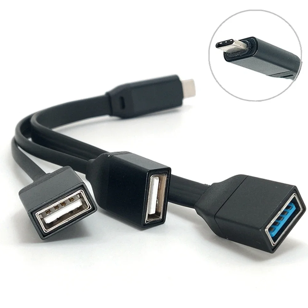 Mobile tablet type-c to USB 1/3 data cable adapter OTG hub mouse Apple Universal
Mobile tablet type-c to USB 1/3 data cable adapter OTG hub mouse Apple Universal
