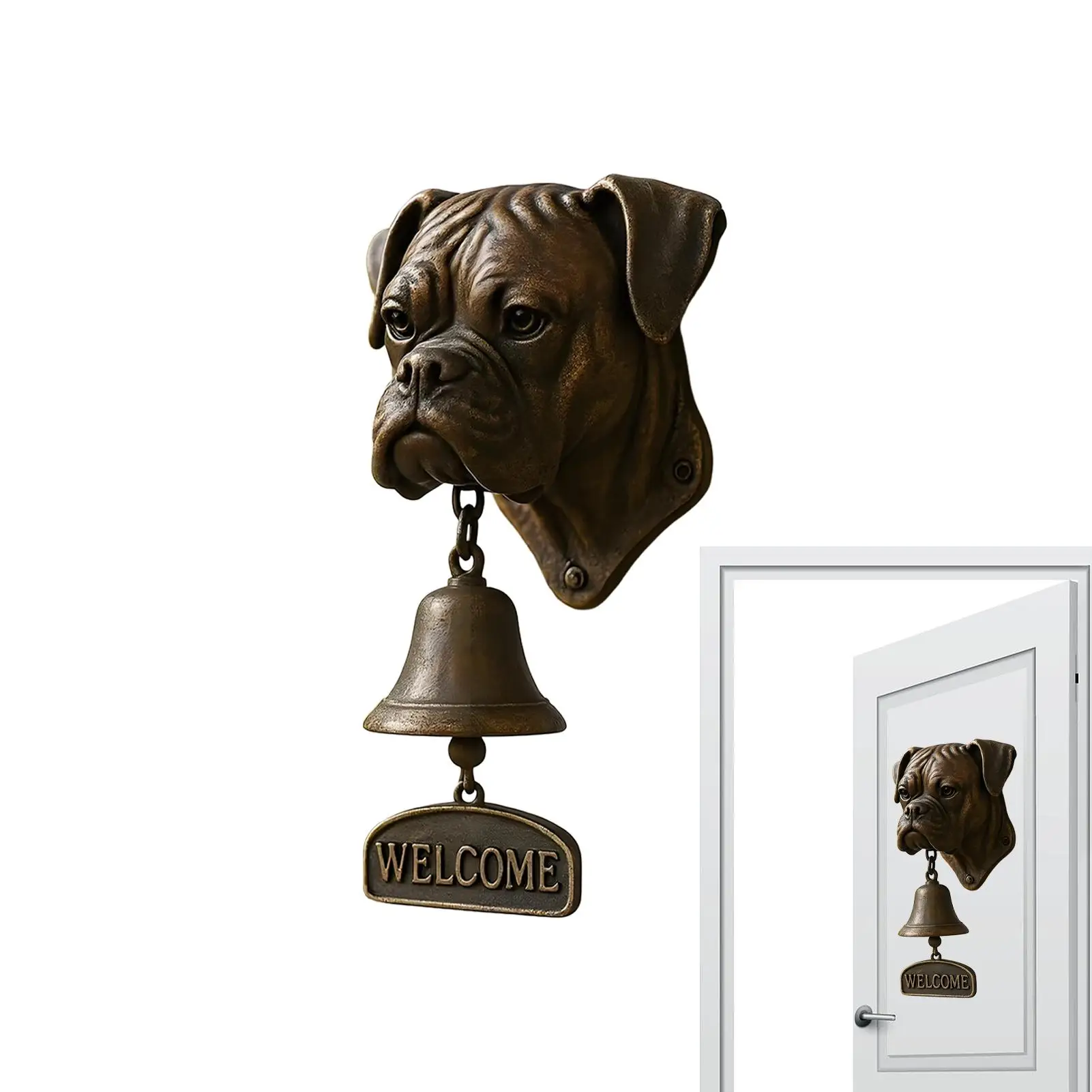 Dinner Bell Outdoor Dog Head Shape Welcome Doorbell Vintage Farmhouse Doorbell for Front Door Garden Sheds Cottage Retreats
Dinner Bell Outdoor Dog Head Shape Welcome Doorbell Vintage Farmhouse Doorbell for Front Door Garden Sheds Cottage Retreats